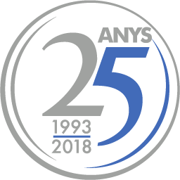 logotipo conmemorativo de los 25 años de la campaña -Gràcies per donar la llauna-