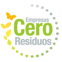 Logotipo zero residuos en la empresa
